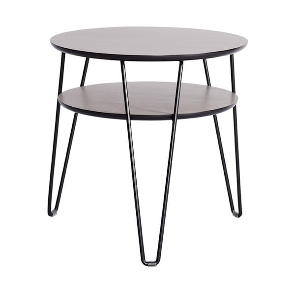 Konferenční stolek s černými nohami RGE Leon, ⌀  50 cm