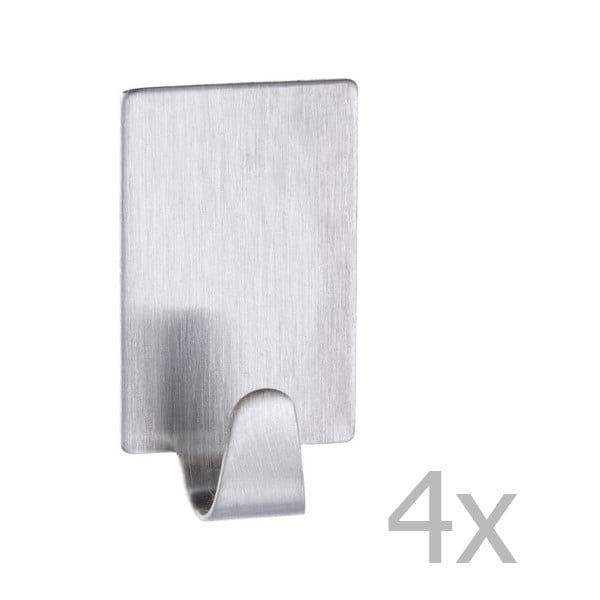 Sada 4 háčků z nerezové oceli Wenko Hooks-image-1