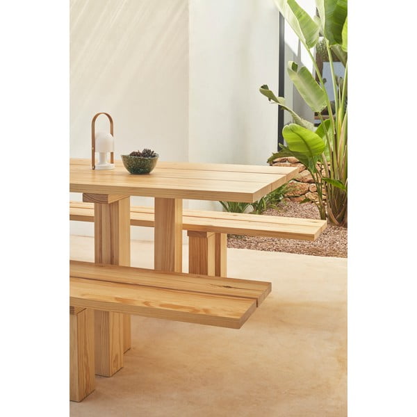 Jídelní stůl s deskou z borovicového dřeva 100x260 cm Banda – Teulat-image-2