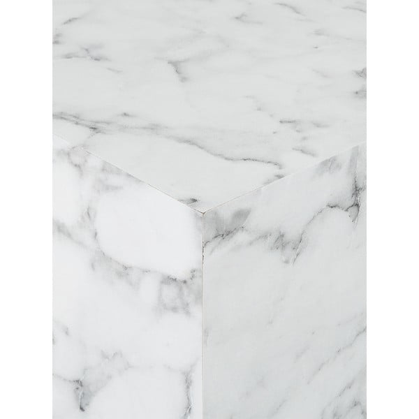 Odkládací stolek v mramorovém dekoru Westwing Collection Lesley-image-1