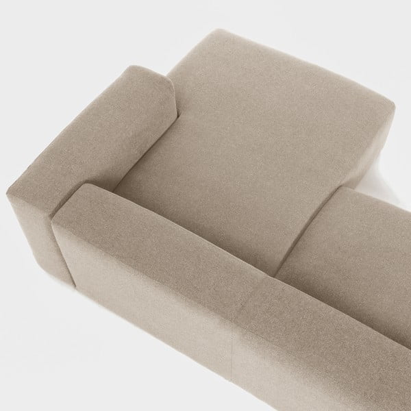 Béžová rohová pohovka Kave Home Blok, pravý roh-image-1