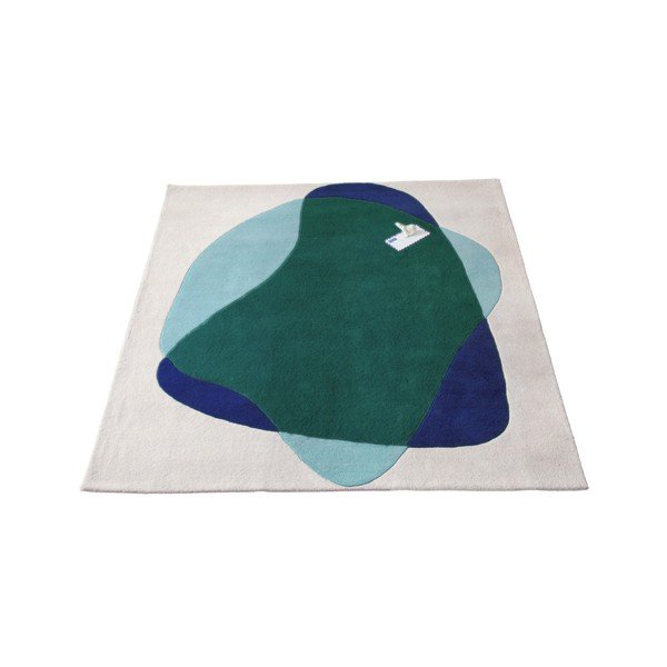 Zeleno-šedý koberec z čisté vlny HARTÔ Jane, 180 x 220 cm-image-4