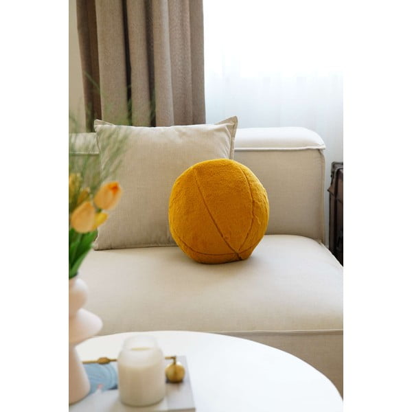 Dekorační polštář z mikroplyše ø 25 cm Top – Mioli Decor-image-2