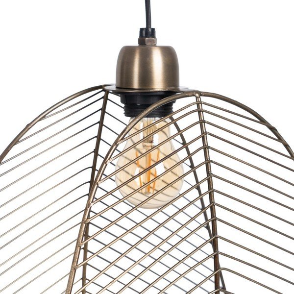 Závěsné svítidlo ve zlaté barvě s kovovým stínidlem – Ixia-image-1