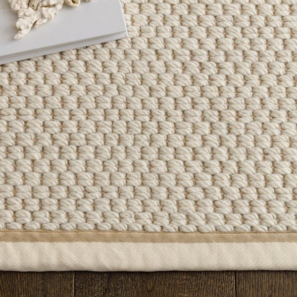 Krémový oboustranný/ručně tkaný koberec s příměsí vlny 160x240 cm Korra Double Loop – Asiatic Carpets-image-1