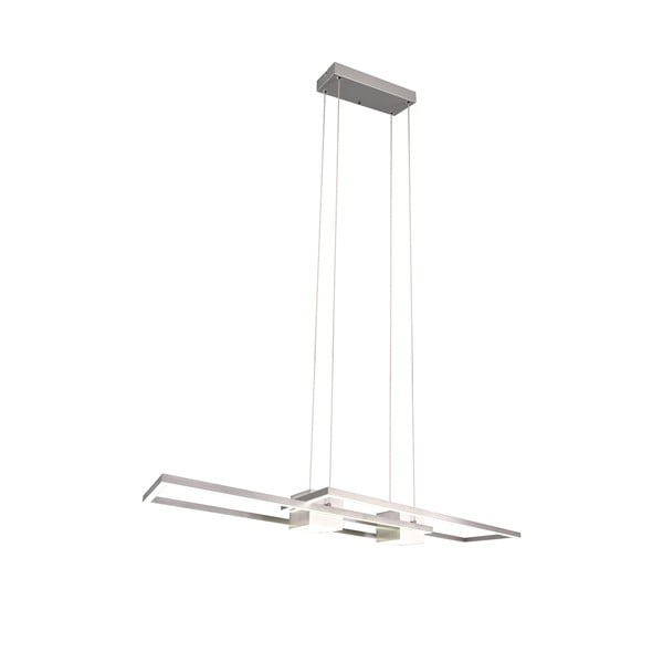 LED stmívatelné závěsné svítidlo na dálkové ovládání ve stříbrné barvě Albany – Trio-image-2
