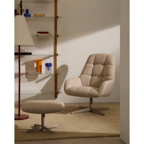 Béžové otočné křeslo Jaspe – Kave Home-image-1