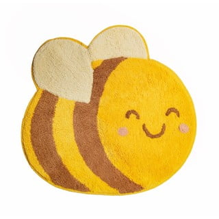 Oranžový dětský bavlněný koberec Sass & Belle Bee Happy, 55,5 x 57 cm