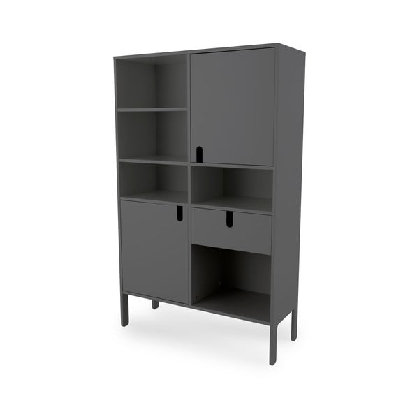 Šedá knihovna 109x176 cm Uno - Tenzo-image-2