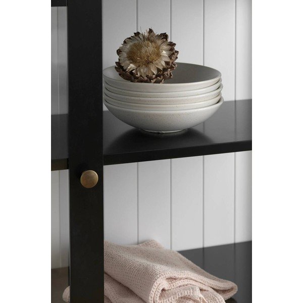 Černá vitrína z MDF 98x193x34 cm Wilma – Ellos Home-image-2