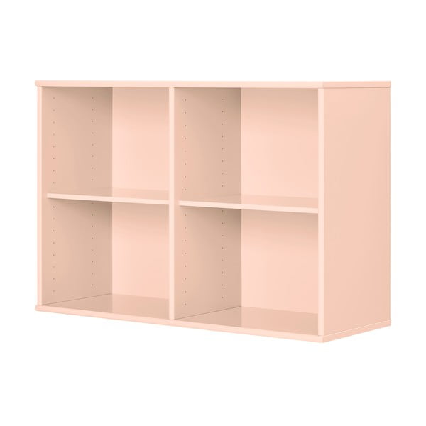 Světle růžová závěsná knihovna 89x61x32,5 cm Mistral – Hammel Furniture-image-1