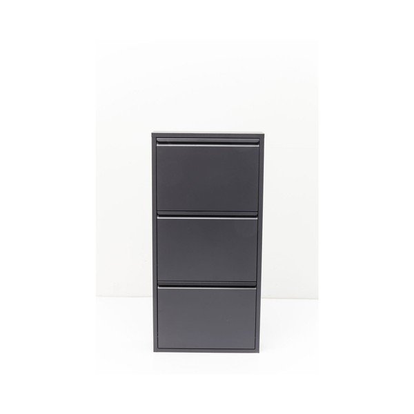 Antracitově černý kovový botník Kare Design Caruso-image-1