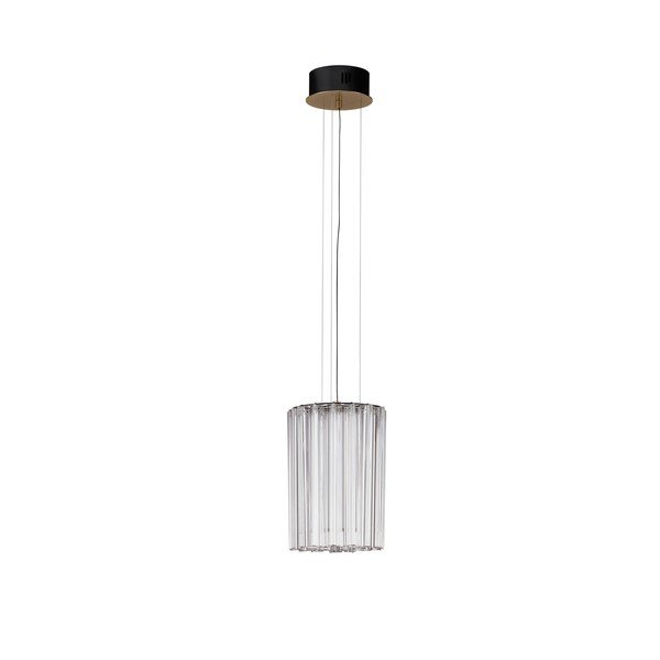 Ocelové LED stmívatelné závěsné svítidlo v mosazné barvě ø 22 cm Nol – Nova Luce