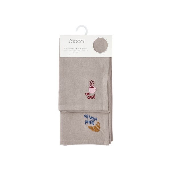 Bavlněné utěrky v sadě 2 ks 50x70 cm Bistro – Södahl-image-2