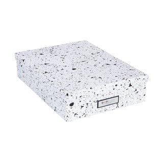 Černo-bílá úložná krabice Bigso Box of Sweden Oskar