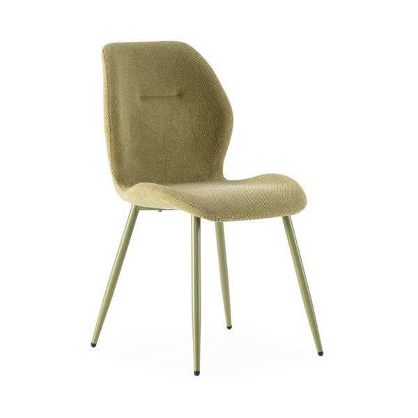 Zelené čalouněné jídelní židle v sadě 4 ks Ansu – Marckeric