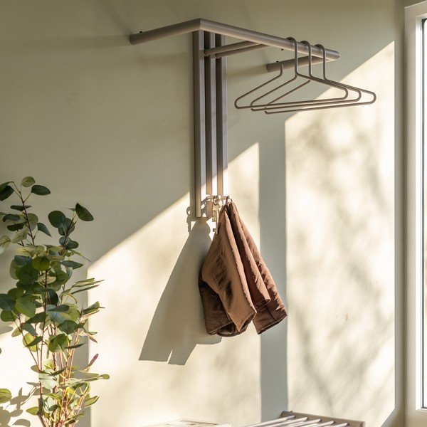 Taupe ocelový nástěnný věšák 65 cm Senza – Spinder Design-image-1