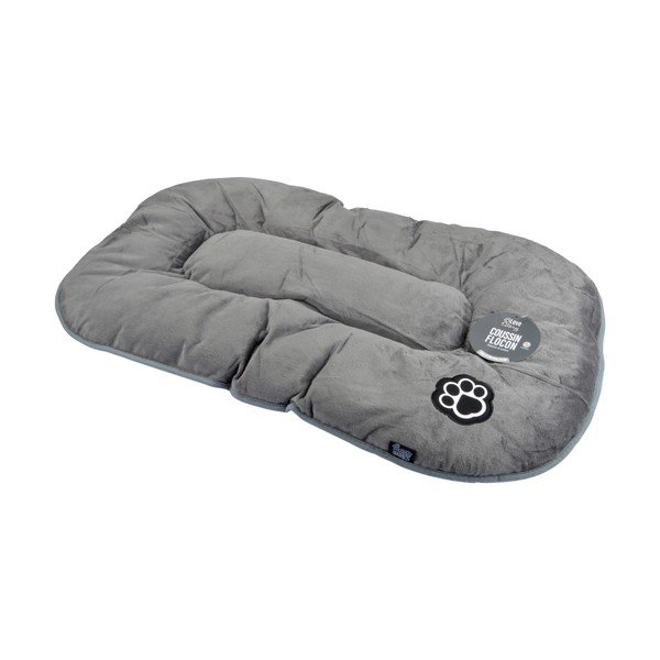 Šedý semišový pelíšek pro psa 107x62 cm Flakes – Love Story-image-2