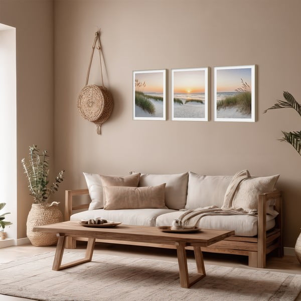 Obrazy v sadě 3 ks 30x40 cm Sunrise on the Beach-image-1