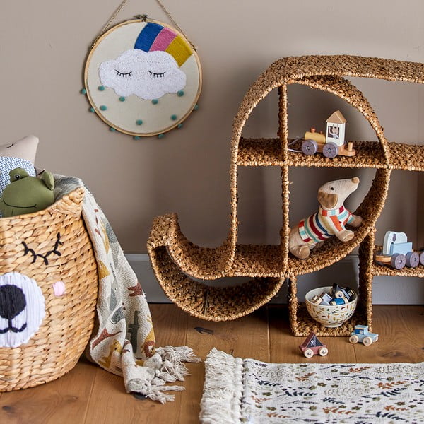 Dětská patrová ratanová police Elmar - Bloomingville Mini-image-1