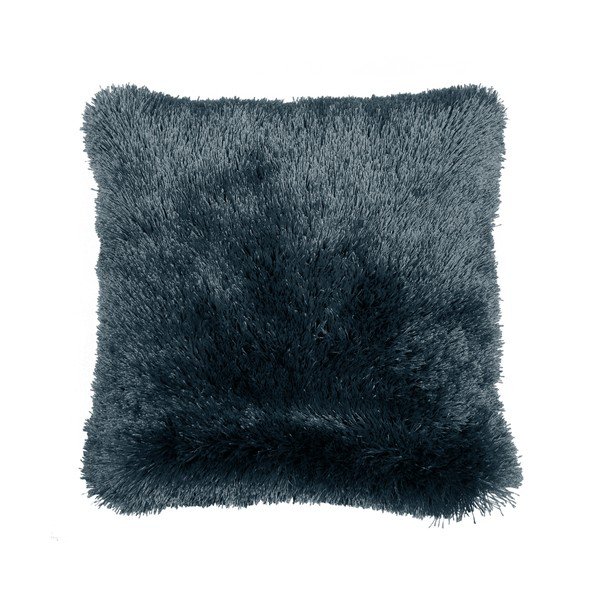 Šedý polštář ZicZac Micropluche Silk