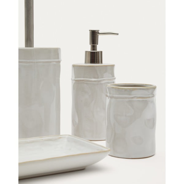 Krémový keramický dávkovač mýdla 650 ml Savel – Kave Home-image-4