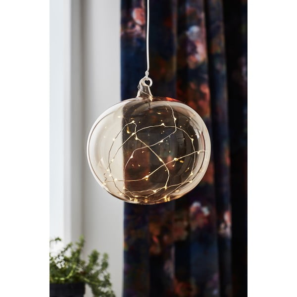 Oranžová závěsná vánoční světelná dekorace ø 18 cm Lina – Markslöjd-image-1