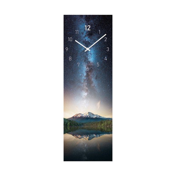 Skleněné nástěnné hodiny Milky way - Styler