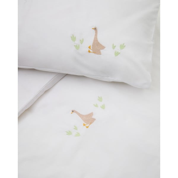 Bílé dětské povlečení do postýlky z bavlněného perkálu 70x140 cm Milu – Kave Home-image-3