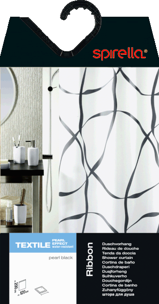 Sprchový závěs 180x200 cm Ribbon – Spirella-image-1