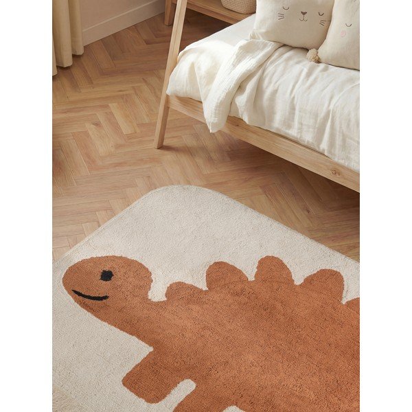Oranžový/krémový pratelný/ručně tkaný bavlněný dětský koberec 140x200 cm Snuggle Doro – Hanse Home-image-2