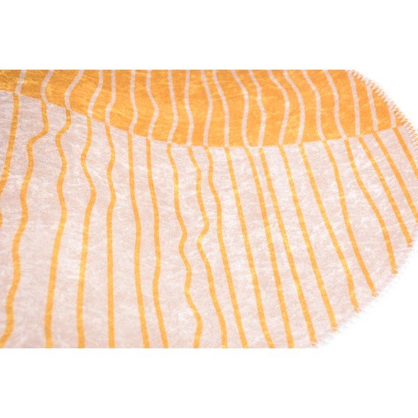 Pratelný kulatý koberec ve žluto-krémové barvě ø 80 cm Yuvarlak – Vitaus-image-2