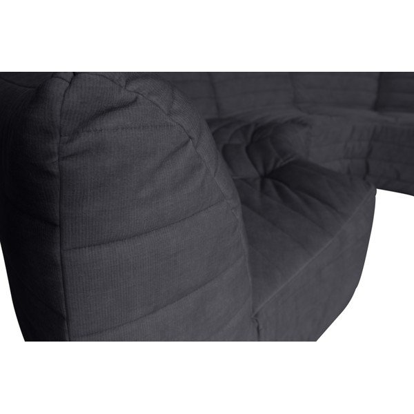 Antracitová sametová variabilní rohová pohovka Bag – WOOOD-image-1