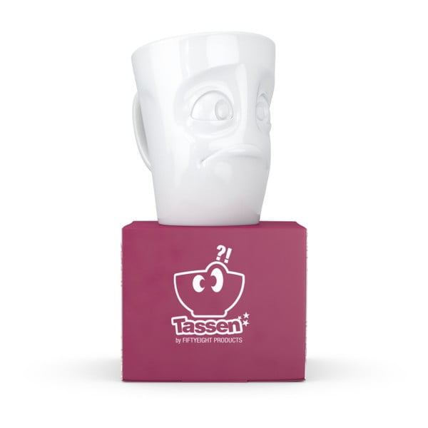 Bílý bezradný porcelánový hrnek s ouškem 58products-image-3