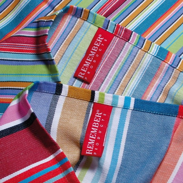 Sada 2 bavlněných utěrek Remember Purple Stripes, 70 x 50 cm-image-1