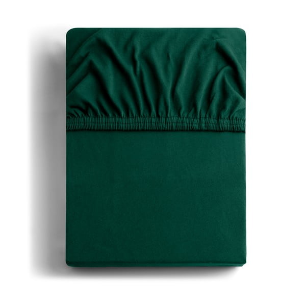 Zelené napínací prostěradlo jersey 140x200 cm Amber – DecoKing