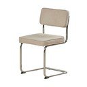 Béžová čalouněná houpací jídelní židle Rupert – Unique Furniture