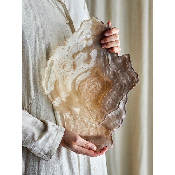 Skleněná dekorativní mísa 29x38 cm Aiku – Bloomingville-image-1