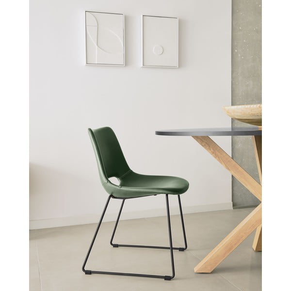Zelená jídelní židle Kave Home Zahara-image-1