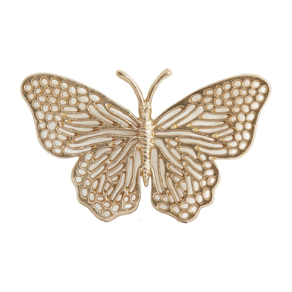 Kovová nástěnná dekorace 26x16 cm Butterfly – Light & Living