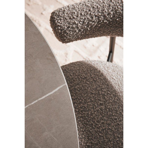Kulatý jídelní stůl s deskou v dekoru mramoru ø 120 cm Bamira – Yes Everyday-image-4