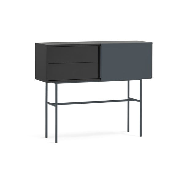 Černo-antracitový konzolový stolek 35x110 cm Nube – Teulat-image-3
