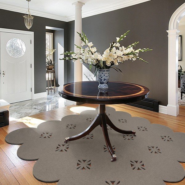 Koberec Madrin 170x170 cm, šedý-image-1