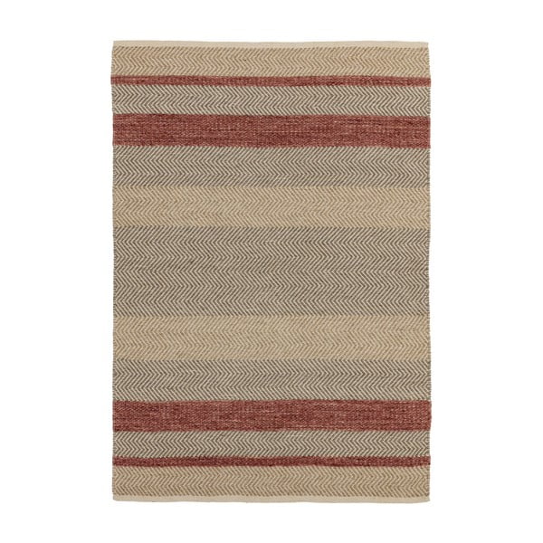 Hnědo-červený koberec Asiatic Carpets Fields, 120 x 170 cm