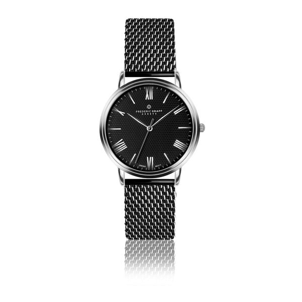 Pánské hodinky s páskem v černé barvě z nerezové oceli Frederic Graff Dareo