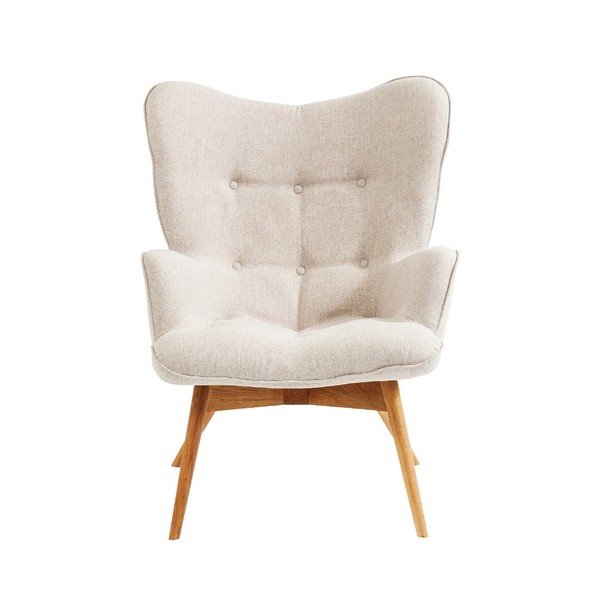 Bílé křeslo Kare Design Vicky Ecru-image-1