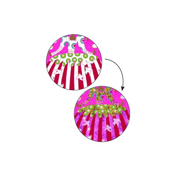 Dětská kreativní sada pískování Djeco Třpytivé tanečnice-image-2