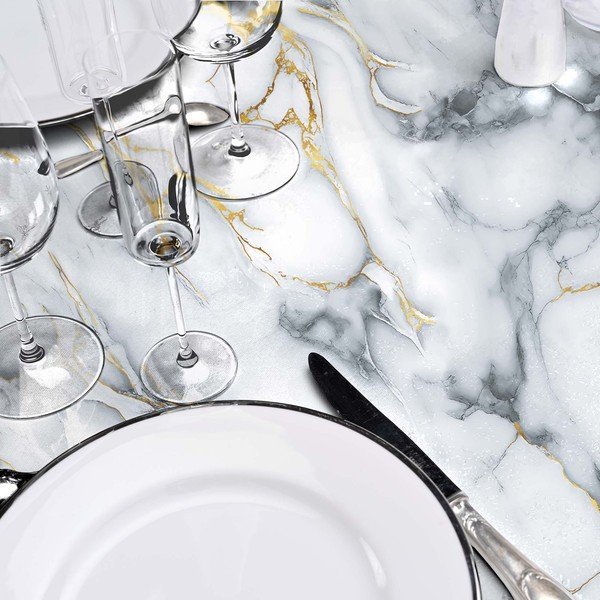 Omyvatelný ubrus ø 160 cm Marquina – douceur d'intérieur-image-1