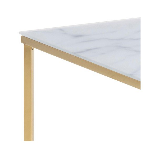 Bílý konferenční stolek 80x80 cm Alisma - Actona-image-3