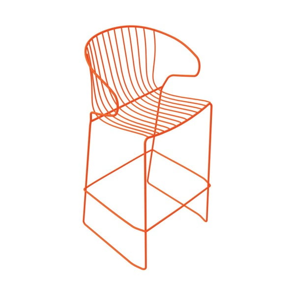 Oranžová barová židle Isimar Bolonia